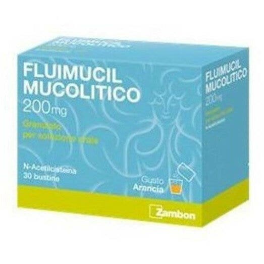 Fluimucil Mucolitico 200mg 30 Bustine Senza Zucchero-1