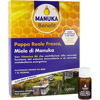 Manuka Benefit Pappa Reale Manuka/Vitamina B6 10 Flaconcini  - 2