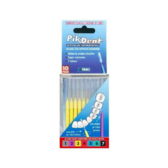 Pikdent Scovolini Interdentali 3 Giallo 10 Pezzi  - 2