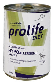 Prolife Dog Diet Wet Hypoallergenic Insect Cibo Umido Per Cani All Breeds Lattina 400g-1