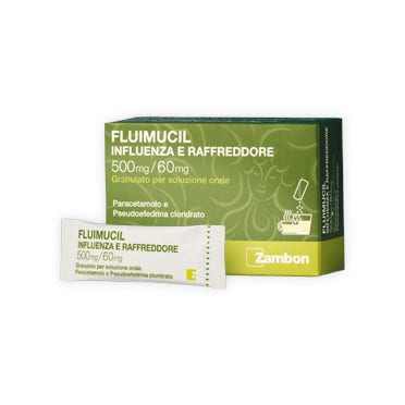 Fluimucil Influenza Raffreddore 500mg/60mg 8 Buste  - 2