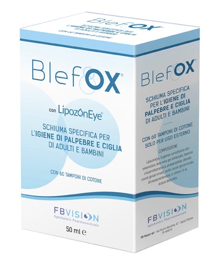 BlefOX Schiuma Per Igiene Palpebre E Ciglia 50ml + 60 Dischetti  - 1