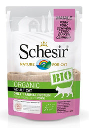 Schesir Bio Gatto Adulto Maiale Busta 85g-1