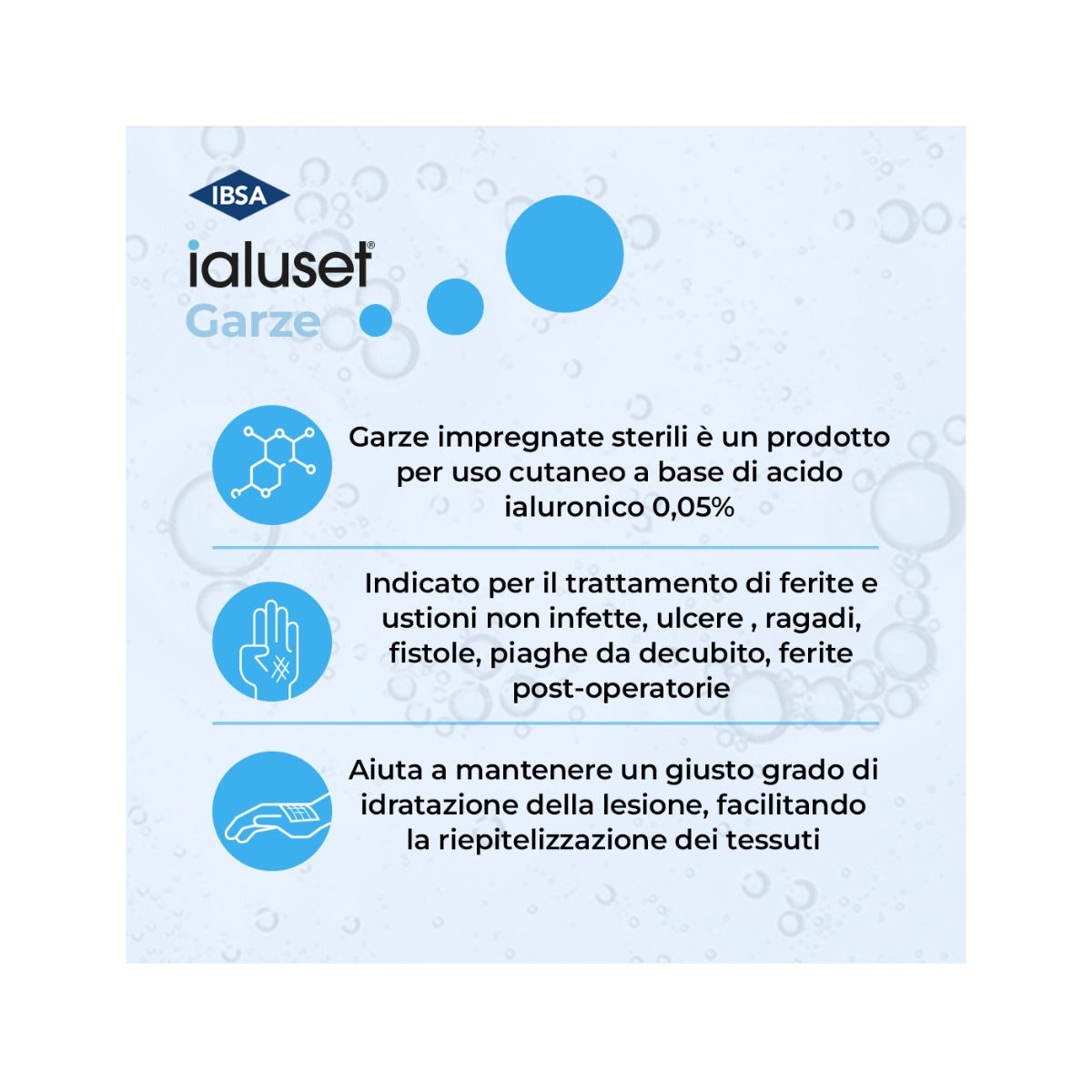 Ialuset Garza Medicata 10x10cm 10 Pezzi-2