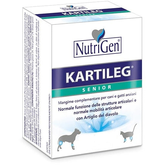 Kartileg Senior Mangime Complementare Per Cani E Gatti Anziani 30 Tavolette-2