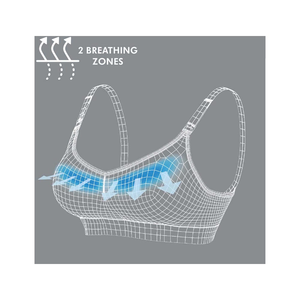 Medela Reggiseno Keep Cool Traspirante Per Gravidanza E Allattamento Nero Taglia M-4