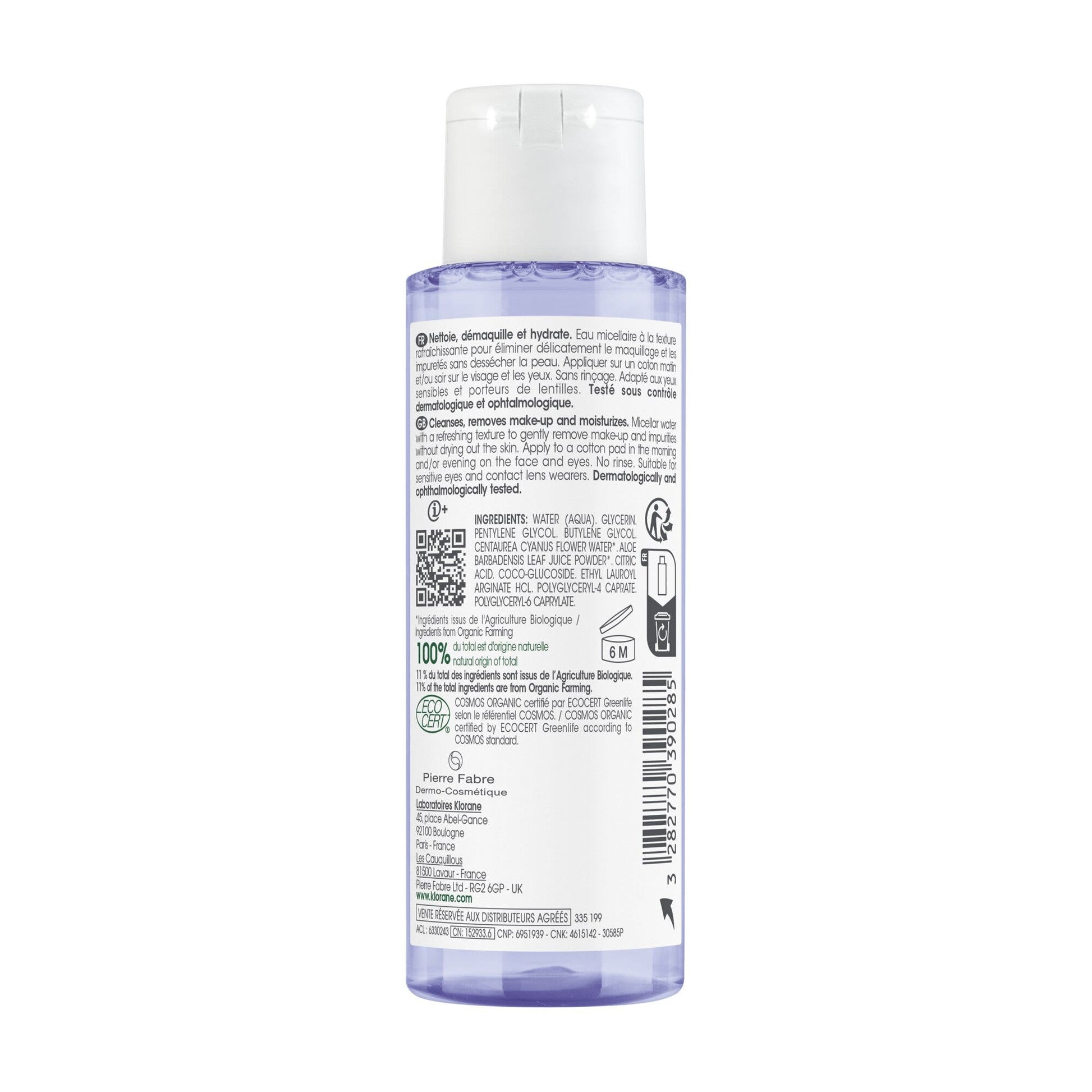 Klorane Acqua Micellare Fiordaliso Bio 100ml-1