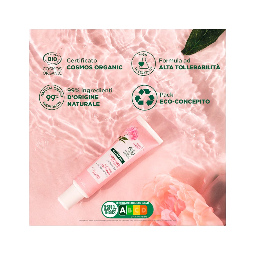 Klorane Crema Ricca Lenitiva alla Peonia Bio Pelle Sensibile/Secca 40ml-6