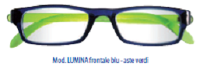 Lumina Occhiale Blu/Verde Diottrie +1,00  - 1