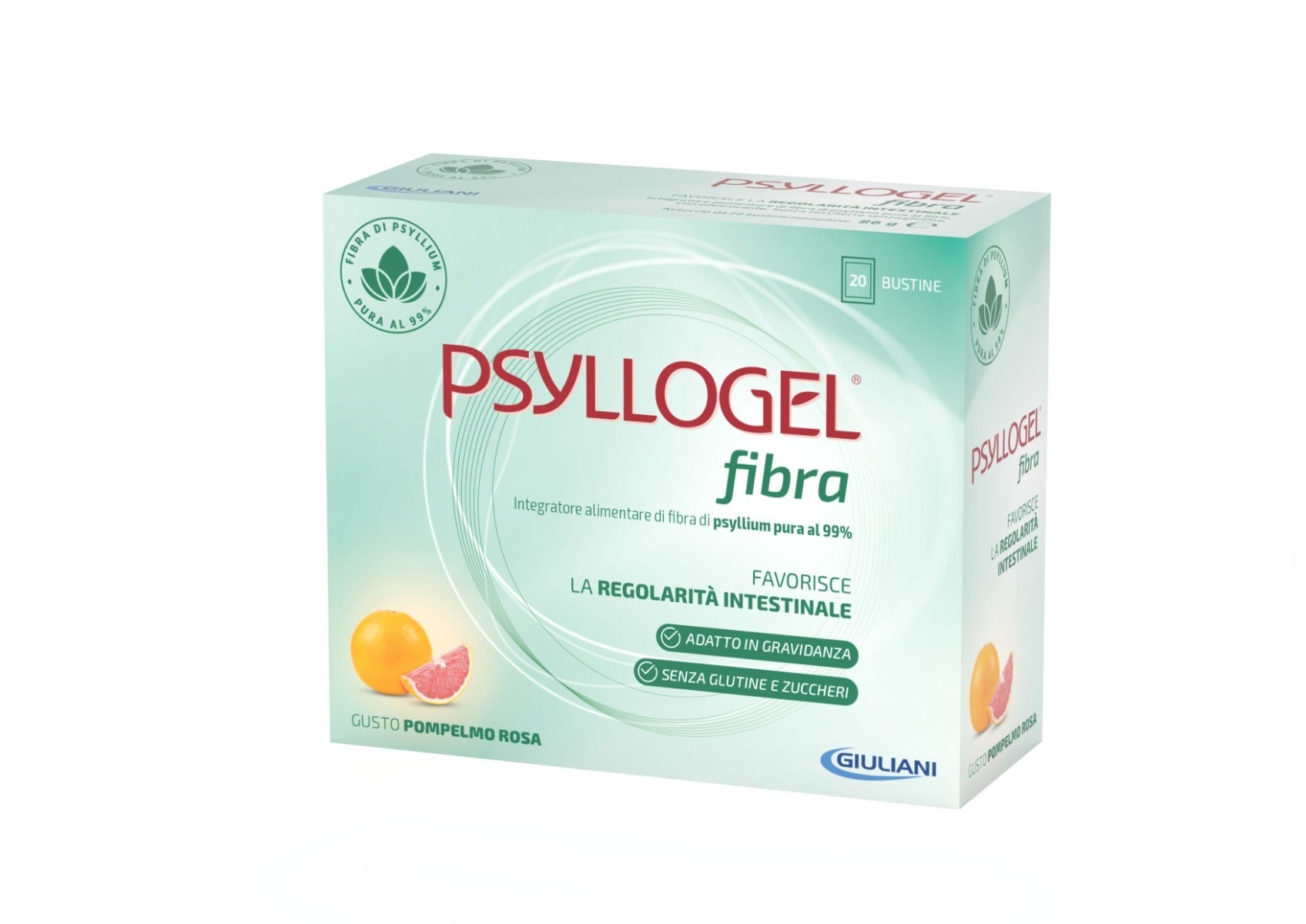 Psyllogel Fibra Pompelmo Rosa 20 Buste-2