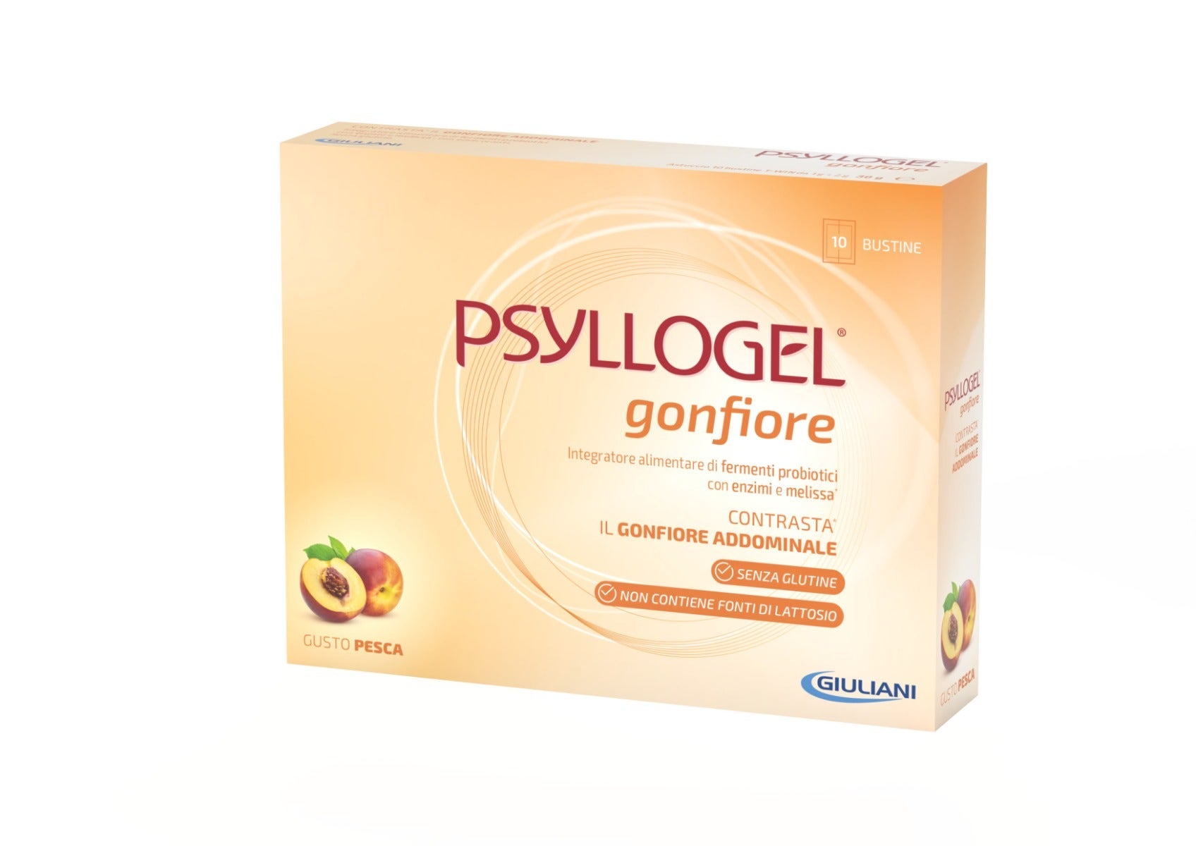 Psyllogel Gonfiore Pesca 10 Bustine-3