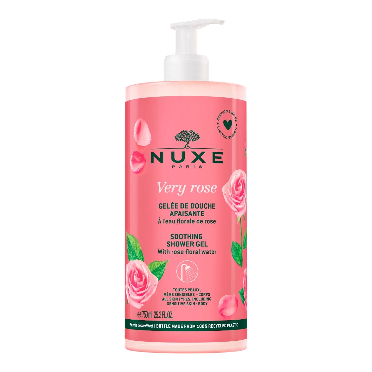Nuxe Very Rose Gel Doccia Lenitivo Maxi Formato 750ml-1