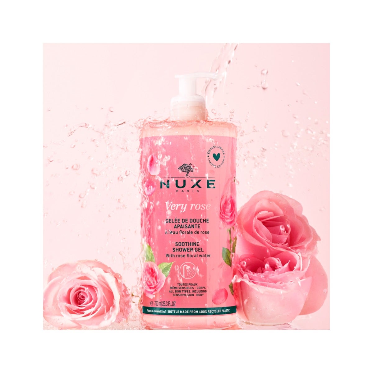 Nuxe Very Rose Gel Doccia Lenitivo Maxi Formato 750ml-3