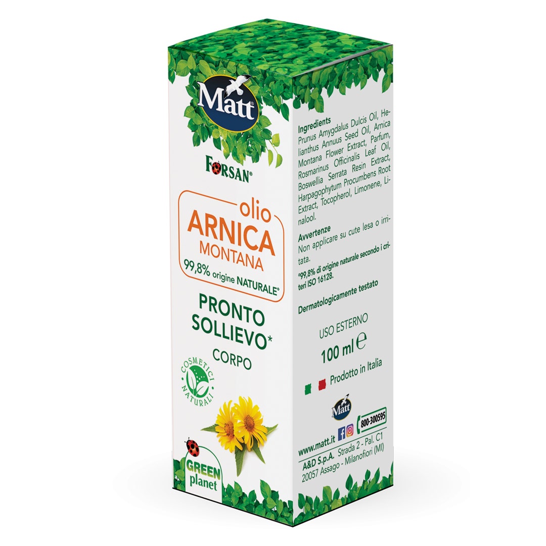 Forsan Olio Corpo Arnica Montana Pronto Sollievo 100ml-4