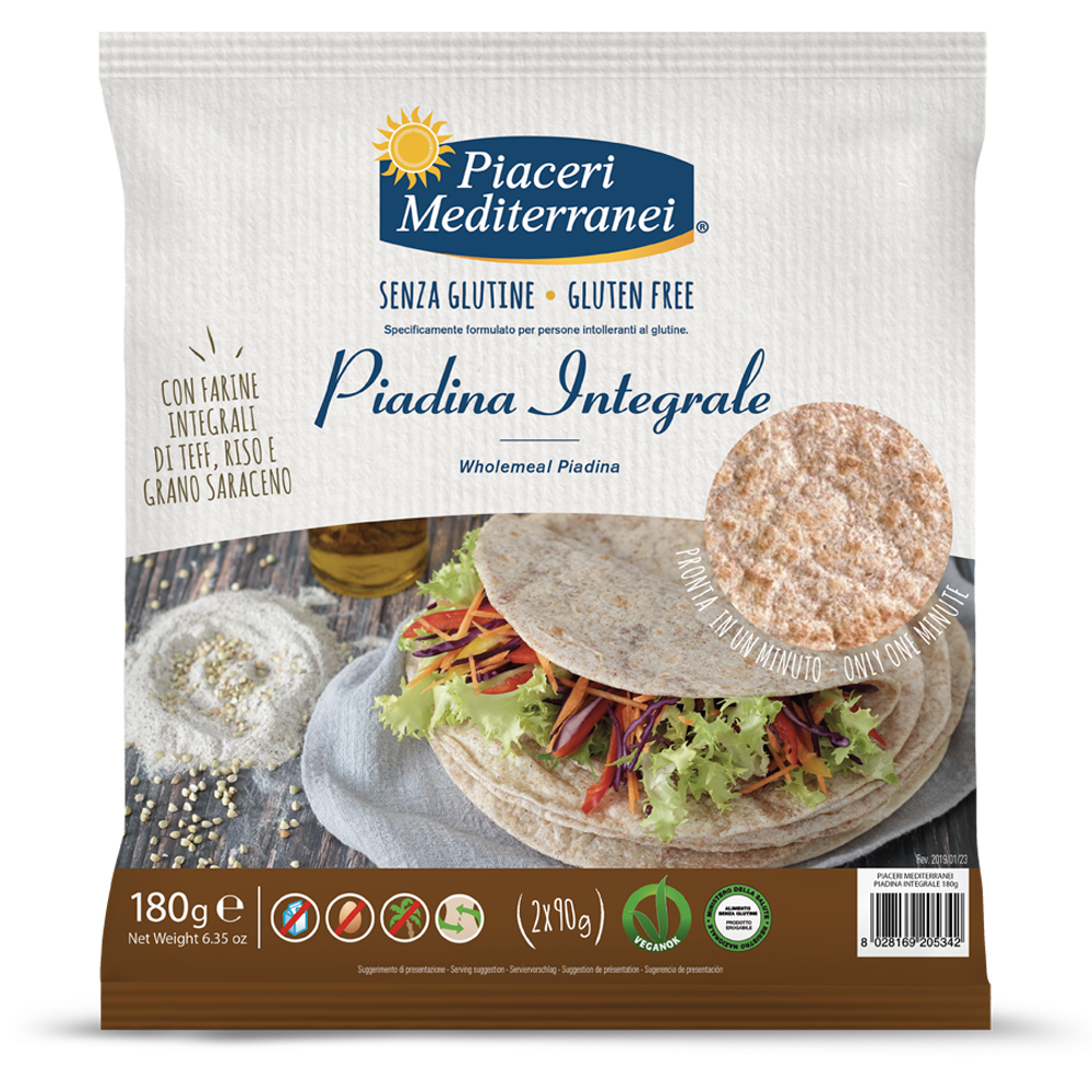 Piaceri Mediterranei Piadina Integrale 180g - 2