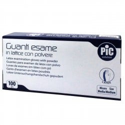 Pic Guanto Esame Lattice Con Polvere Misura M 100 Pezzi  - 2