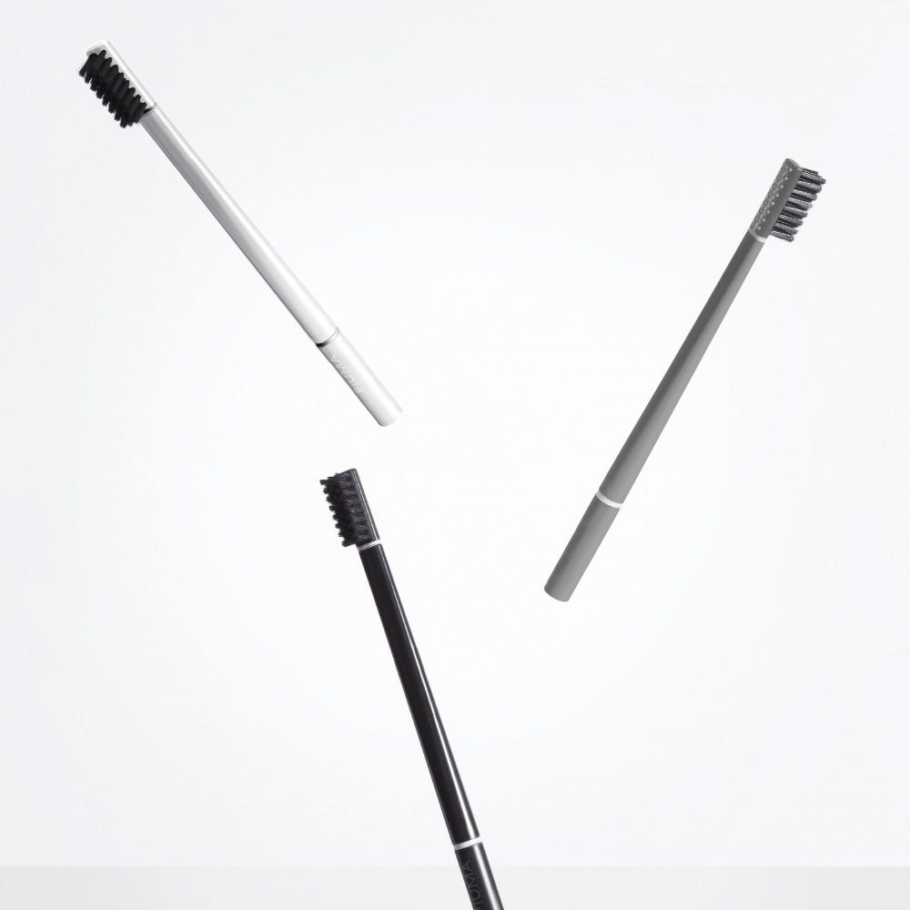 Piuma Toothbrush T03 + Base Medium Asphalt Grey  - 8