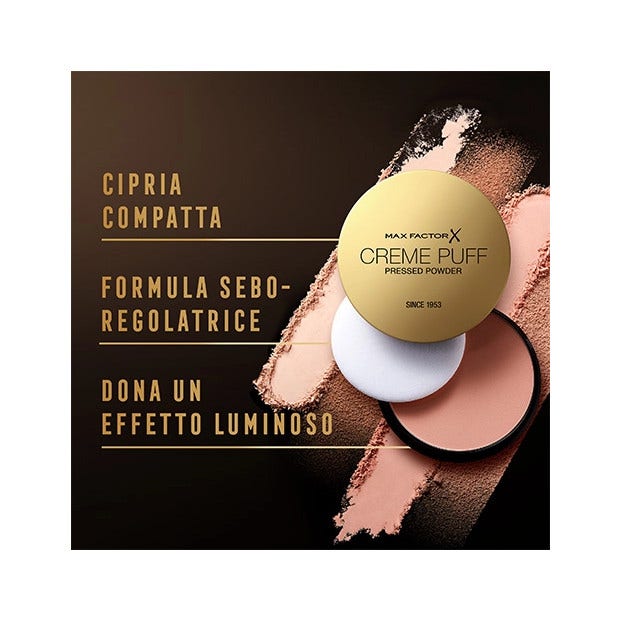 Max Factor Cipria Creme Puff Tonalità 42 Deep Beige 14g-5