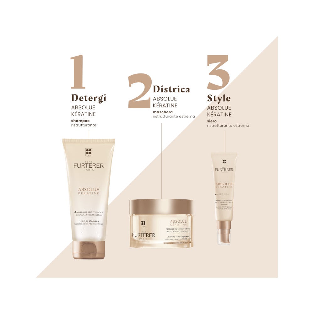 René Furterer Absolue Keratine Shampoo Ristrutturante Capelli Danneggiati E Fragilizzati 200ml-4