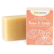 La Saponaria Bio Sapone Rosa/Burro Di Karitè 100g  - 1
