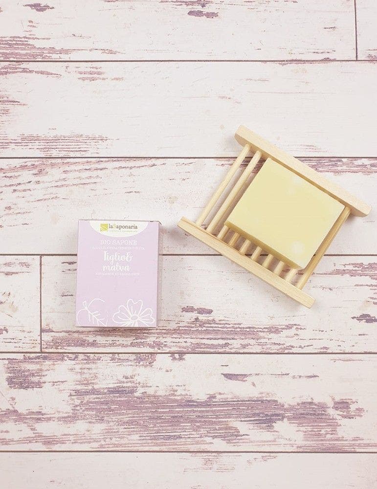 La Saponaria Bio Sapone Tiglio/Malva 100g  - 2