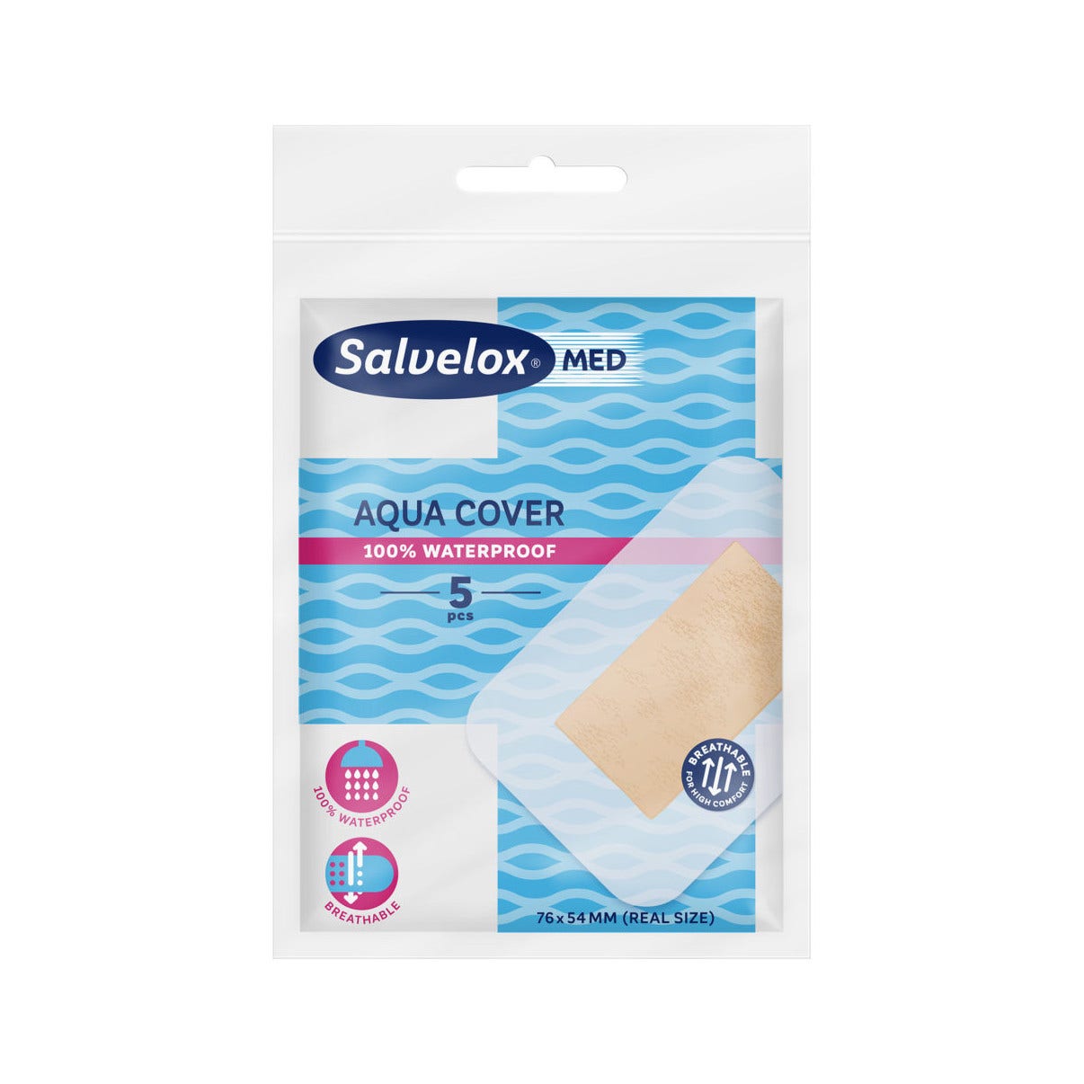 Salvelox Med Aqua Cover Cerotto 12x5cm 5 Pezzi  - 2