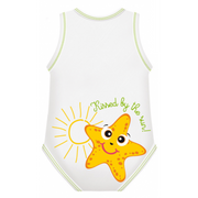 J Bimbi Body Neonato Senza Maniche In Cotone Bio 0-36 Mesi Stella Marina-0
