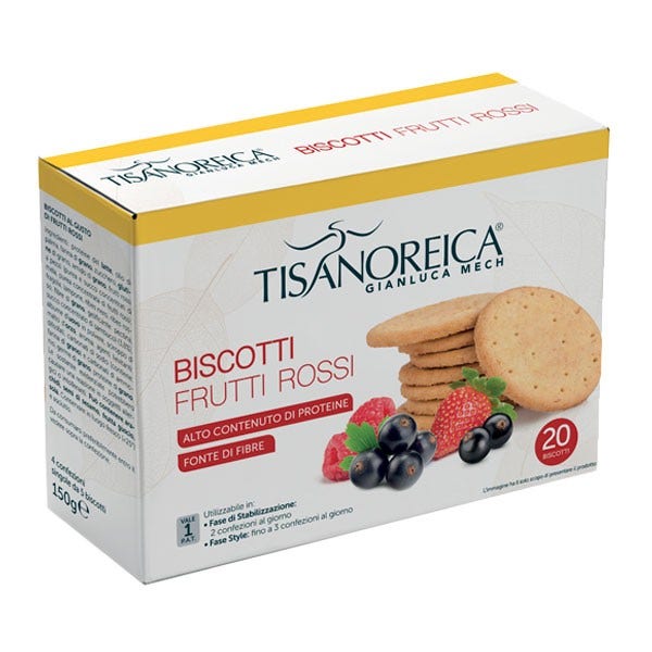 Tisanoreica Biscotti Frutti Rossi 20 Pezzi  - 2