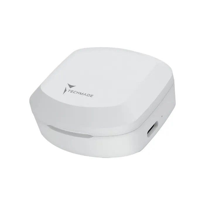Techmade Auricolari Senza Filo Con Box Di Ricarica White-6