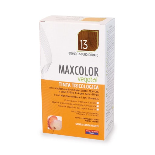 MaxColor Vegetal Tinta 13 Biondo Scuro Dorato  - 2