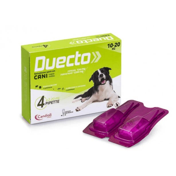 Duecto Spot On 4 Pipette Cani 10/20kg  - 2