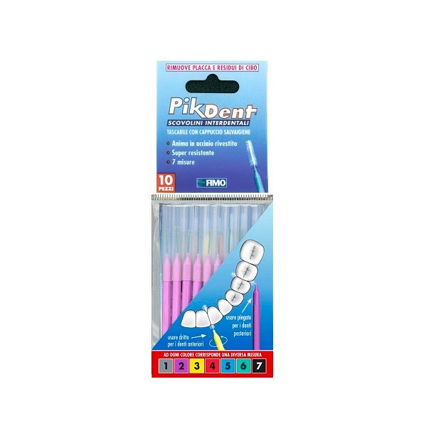Pikdent Scovolini Interdentali 2 Viola 10 Pezzi  - 2