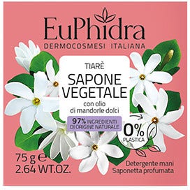 Euphidra Saponetta Vegetale Mani Tiarè 75g  - 1